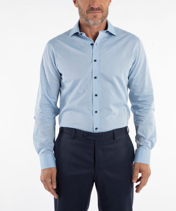 bobby jones Signature 100% Cotton Dobby Micro Dot Long Sleeve Sport Shirt