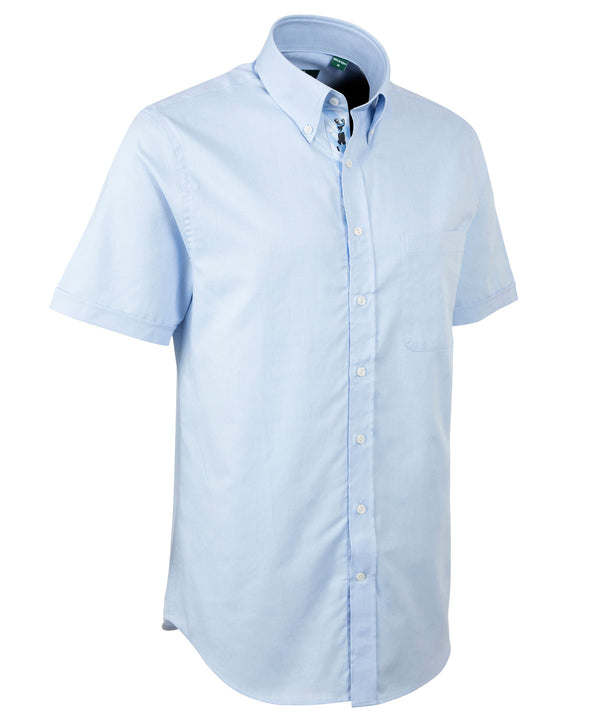 bobby jones Signature 100% Cotton Oxford Button-Down Short Sleeve Shirt