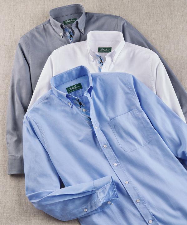 Bobby Jones Signature 100% Cotton Oxford Solid Button-Down Shirt
