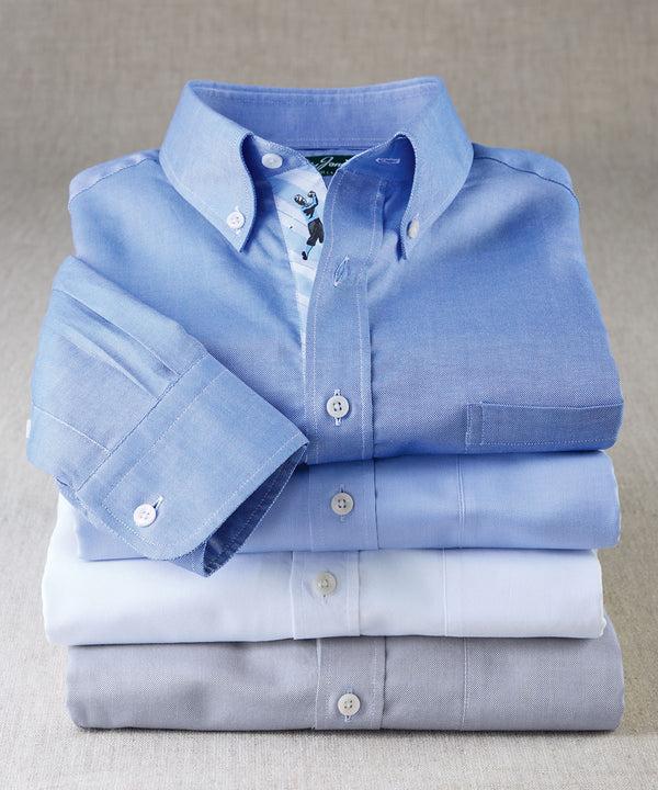 Bobby Jones Signature 100% Cotton Oxford Solid Button-Down Shirt