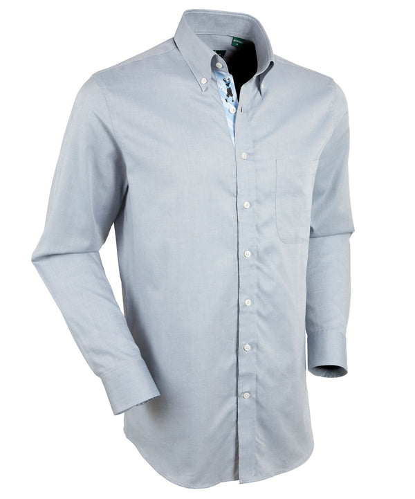 bobby jones Signature 100% Cotton Oxford Solid Button-Down Shirt - Trim Fit