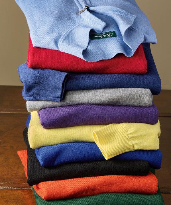 Bobby Jones Signature 100% Merino Wool Quarter-Zip Sweater