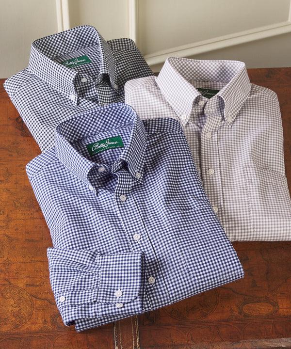 bobby jones Signature Brushed Cotton Gingham Sport Shirt