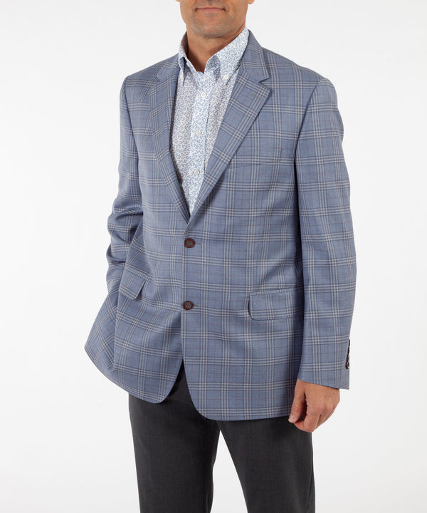 Bobby Jones Signature Plaid 100% Superfine Wool Sport Coat