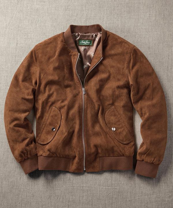 Bobby Jones Signature Premium Soft Suede Bomber Jacket