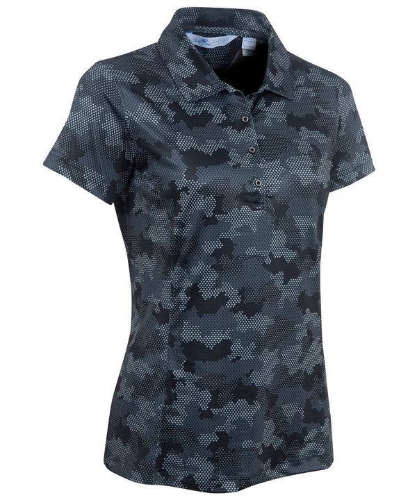 bobby jones Women's Armed Forces Print Short-Sleeve Polo
