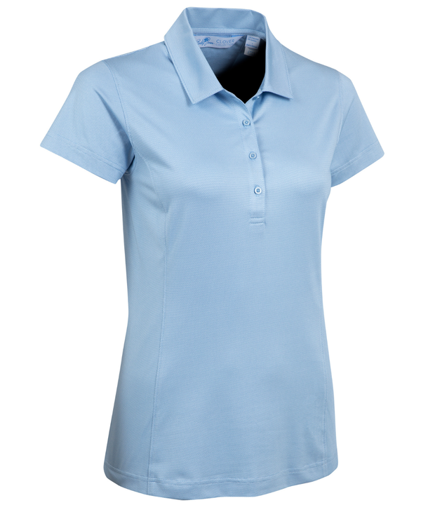 bobby jones Women's Jacquard Dash Short-Sleeve Polo