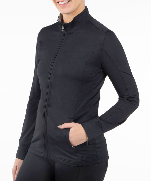 bobby jones Women's Scorecard Performance Full-Zip Jacket