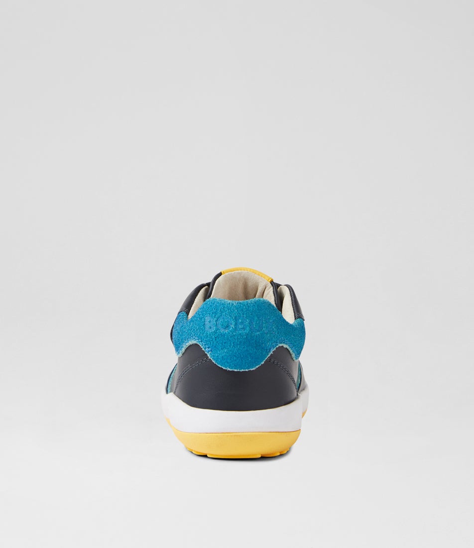 Bobux Iw Baseline Navy Azure Blue Multi Sneakers