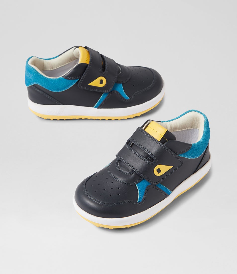 bobux Iw Baseline Navy Azure Blue Multi Sneakers