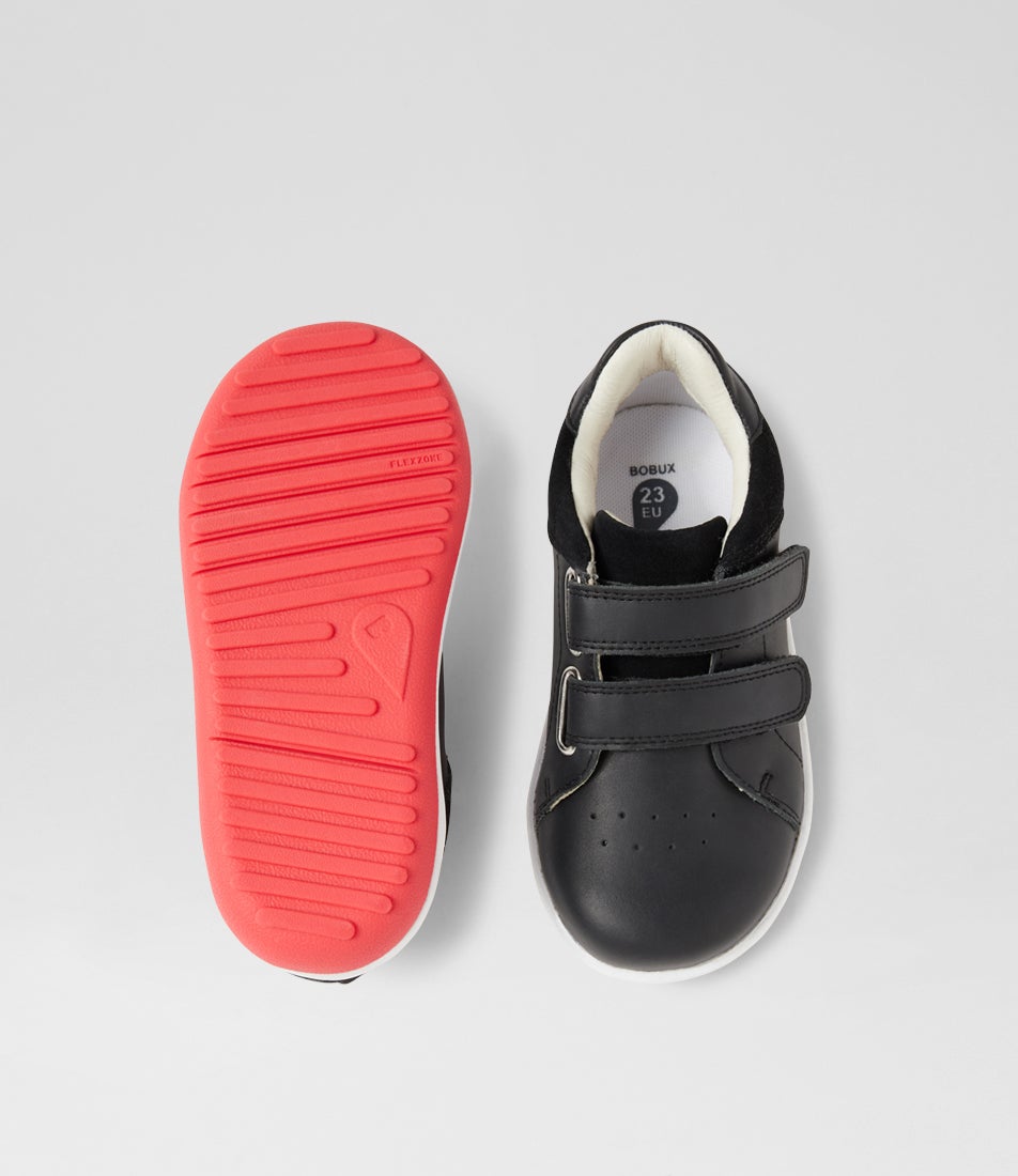 Bobux Iw Breakpoint Toddler Black Leather Sneakers