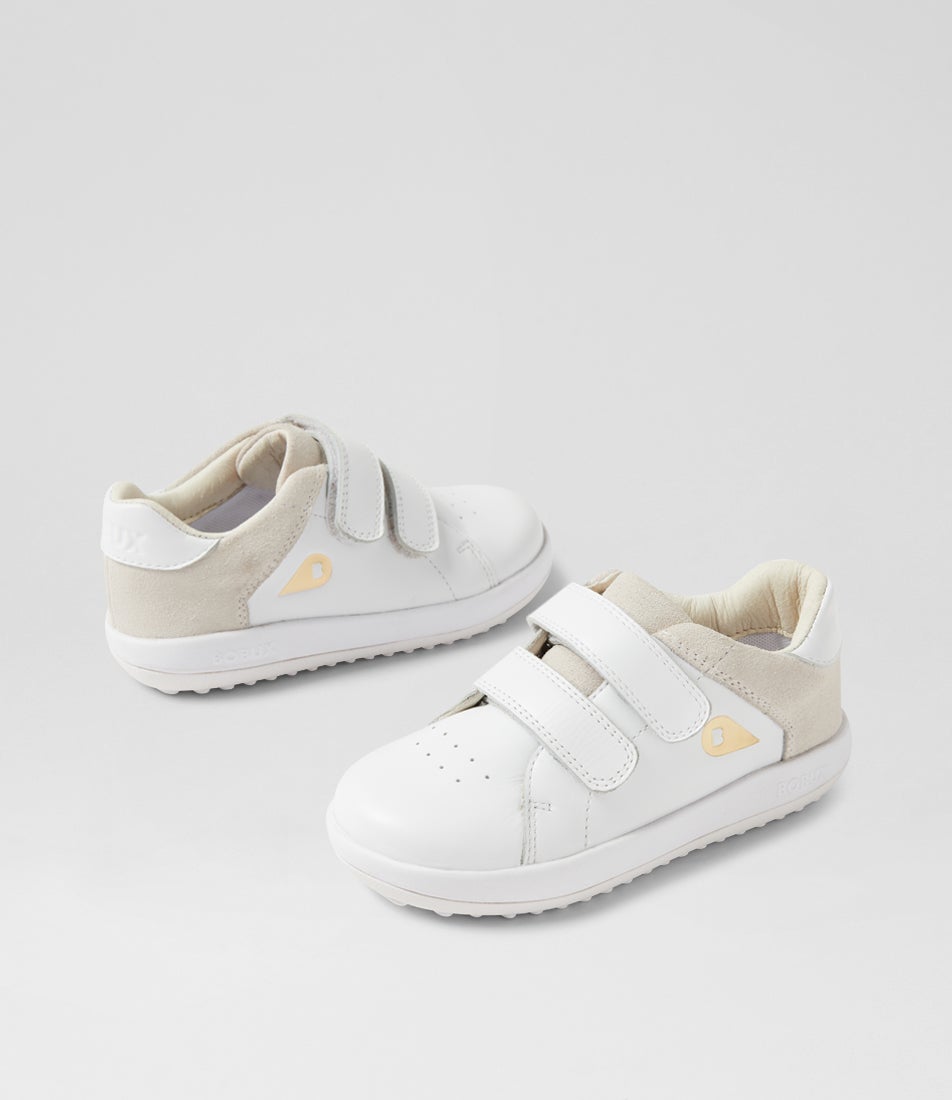 bobux Iw Breakpoint Toddler White Leather Sneakers