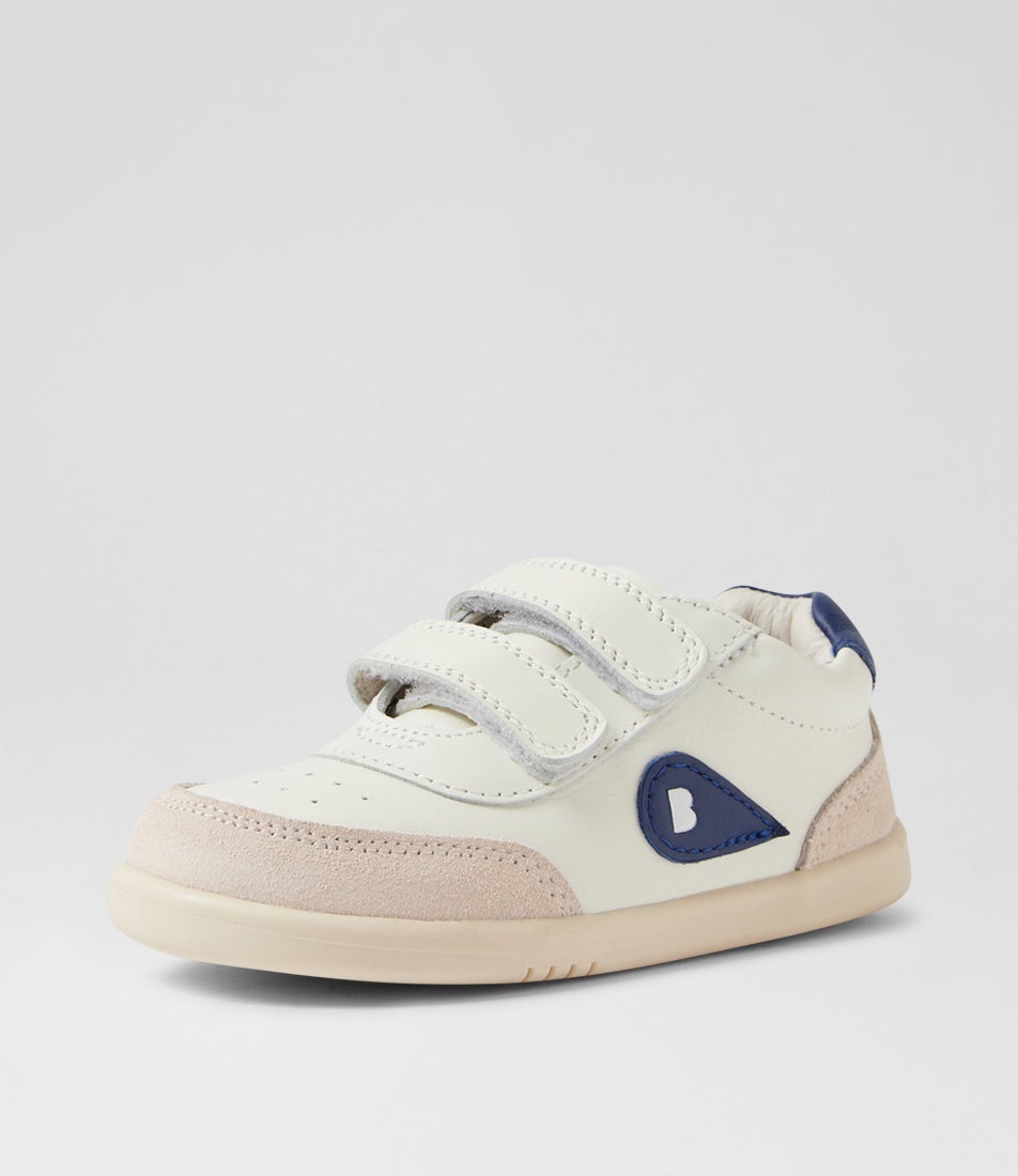 Bobux Iw Champ Chalk Gentian Blue Leather Sneakers