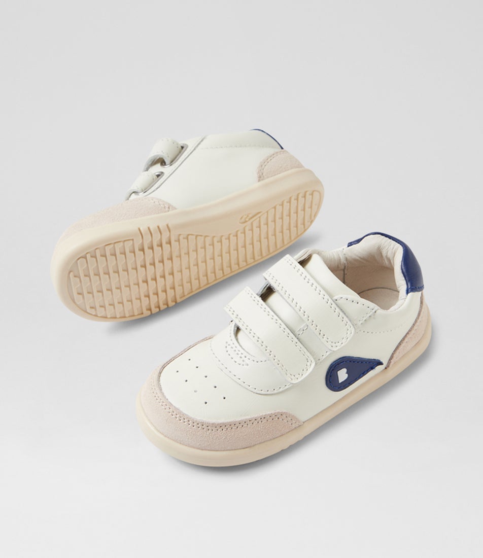 Bobux Iw Champ Chalk Gentian Blue Leather Sneakers