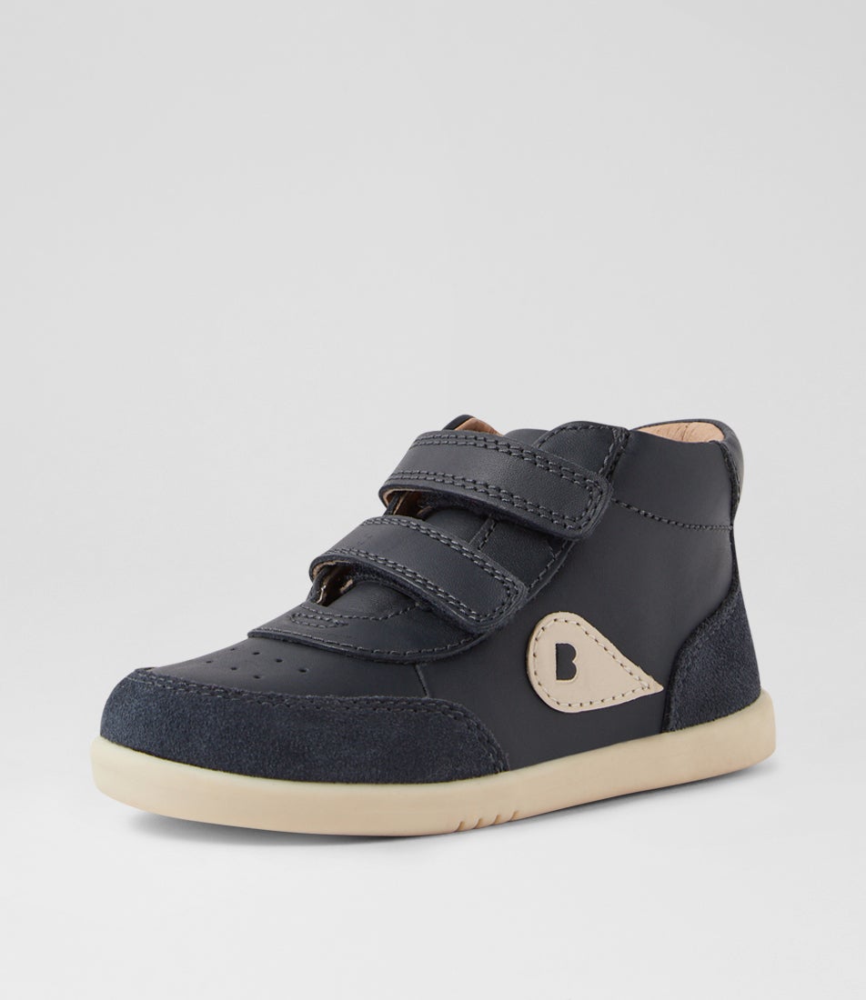 Bobux Iw Champ High Navy Leather Ankle Boots