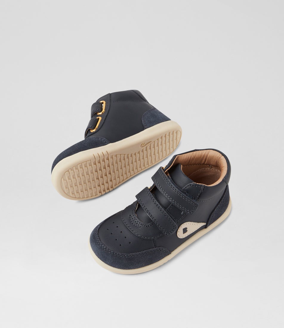 Bobux Iw Champ High Navy Leather Ankle Boots