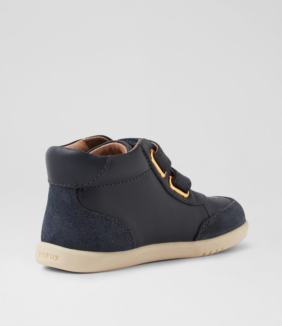 Bobux Iw Champ High Navy Leather Ankle Boots