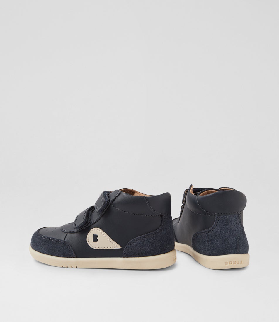 bobux Iw Champ High Navy Leather Ankle Boots