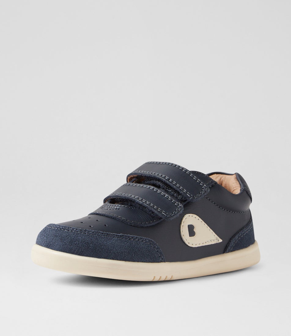 Bobux Iw Champ Navy Leather Flat Shoes