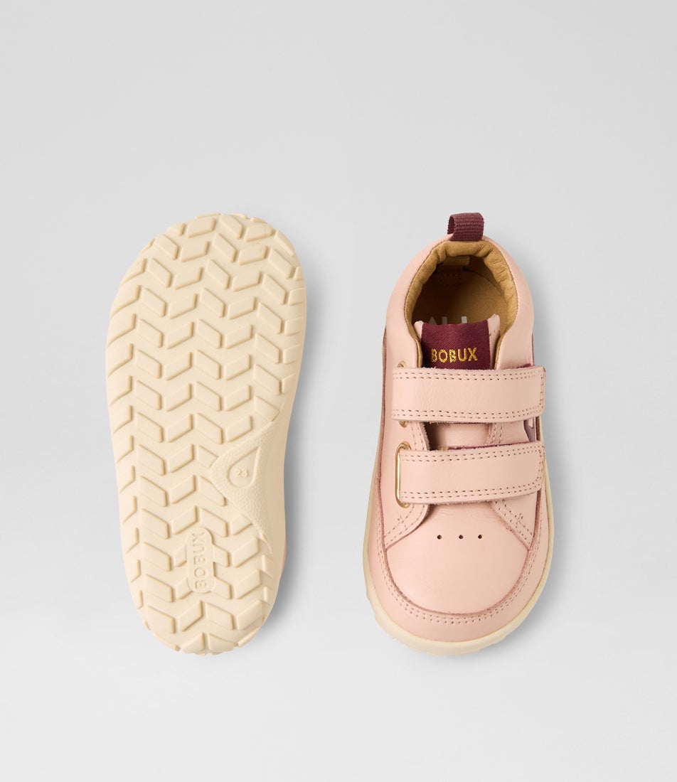 Bobux Iw Dawn Cameo Rose Leather Sneakers