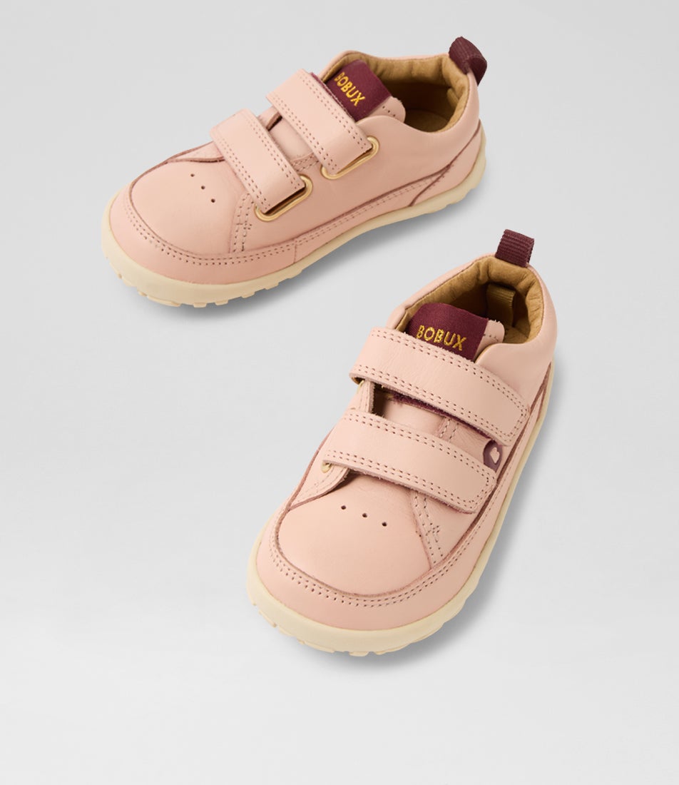 bobux Iw Dawn Cameo Rose Leather Sneakers