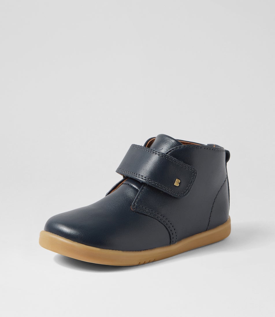 Bobux Iw Desert Toddler Navy Leather Ankle Boots