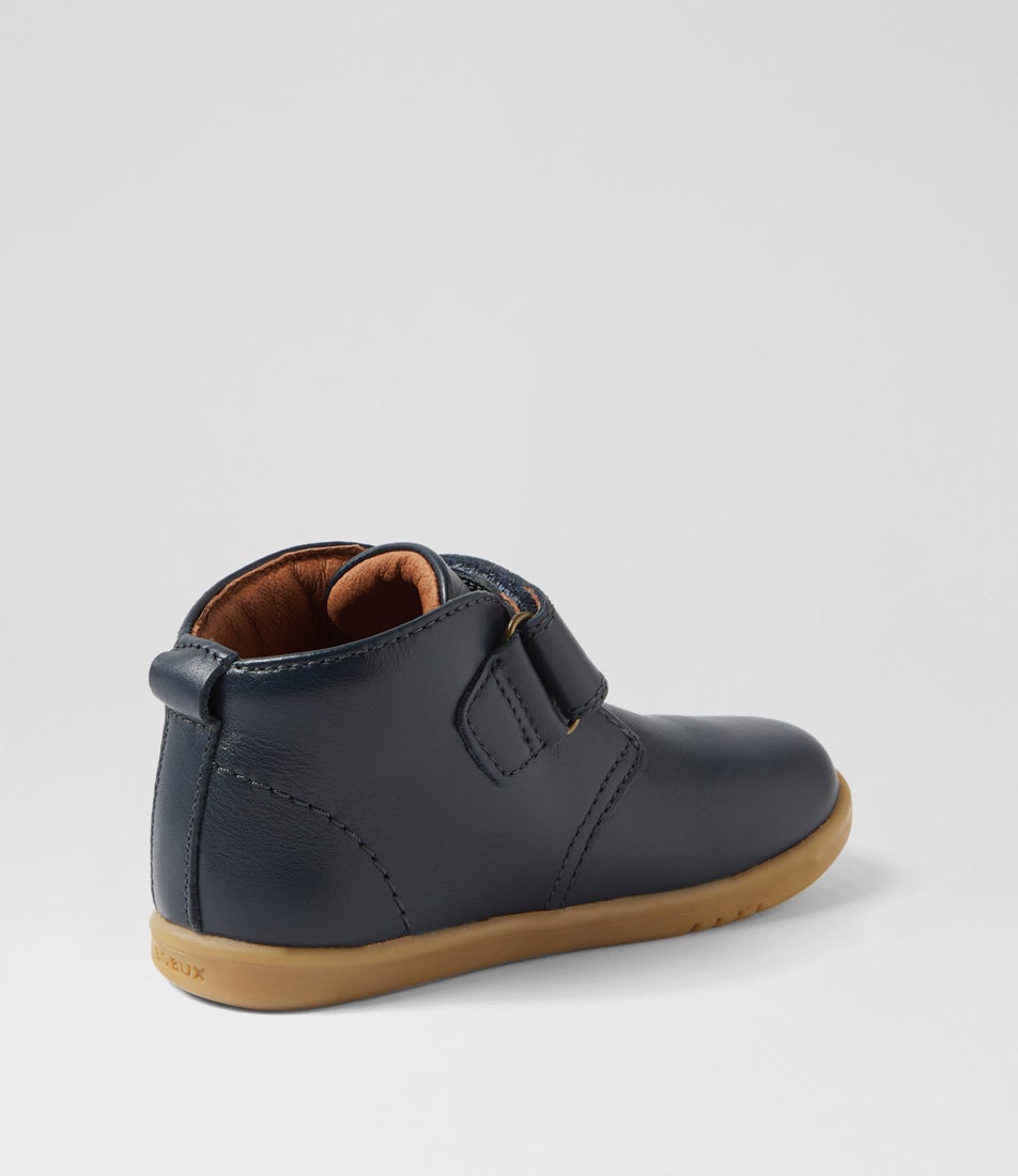 Bobux Iw Desert Toddler Navy Leather Ankle Boots