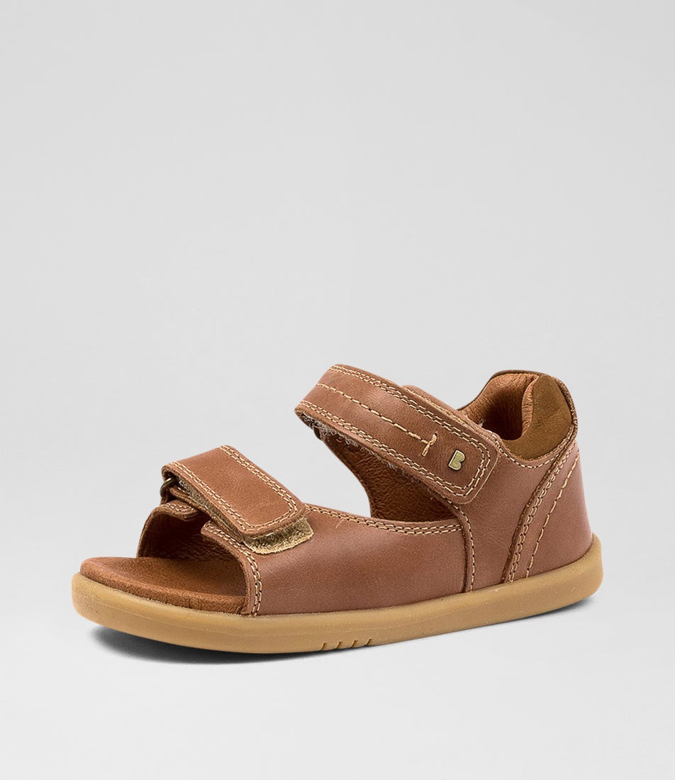 Bobux Iw Driftwood Toddler Caramel Leather Sandals