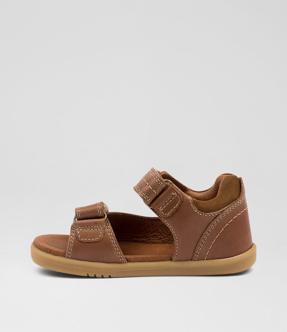 Bobux Iw Driftwood Toddler Caramel Leather Sandals