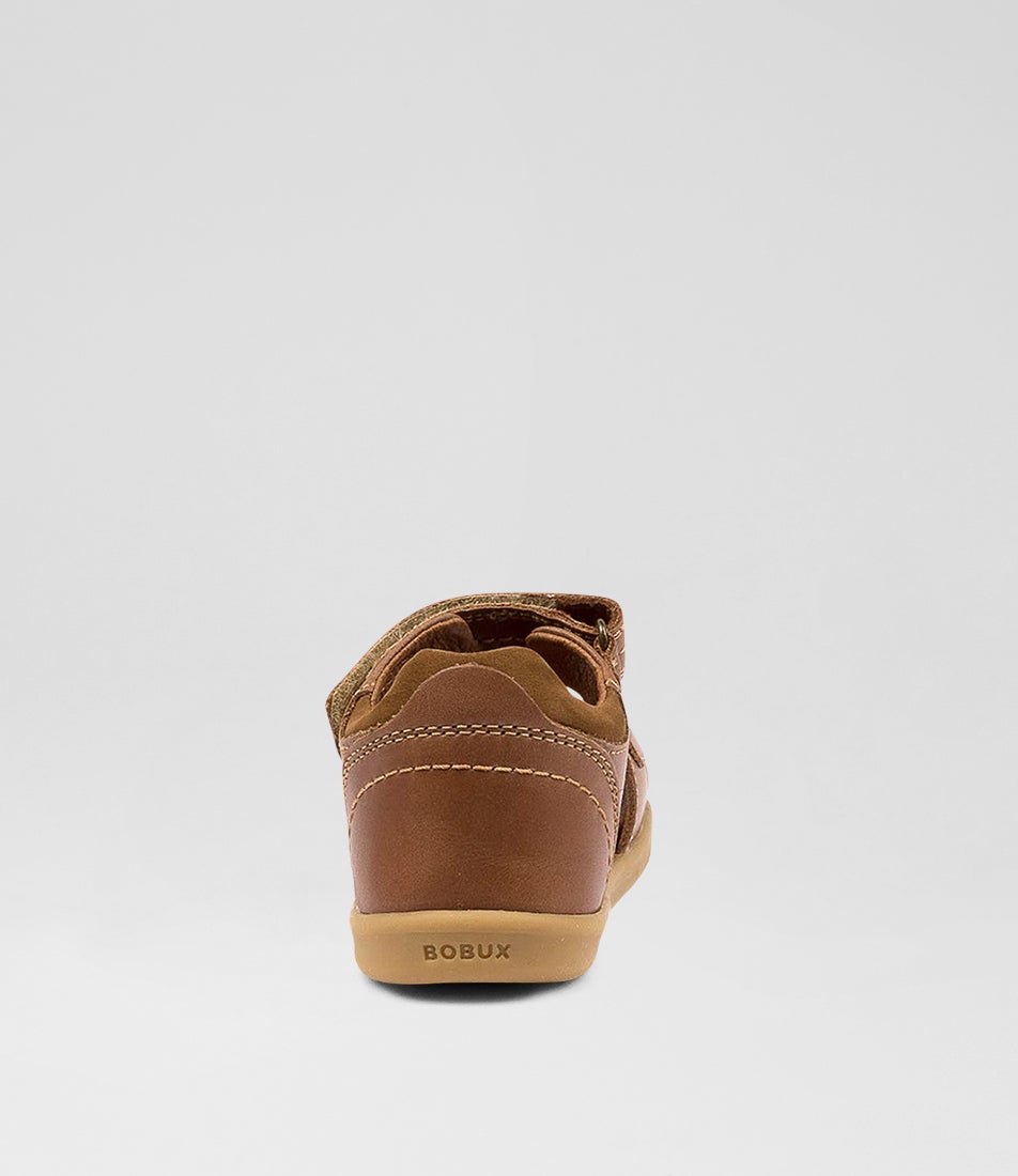 Bobux Iw Driftwood Toddler Caramel Leather Sandals