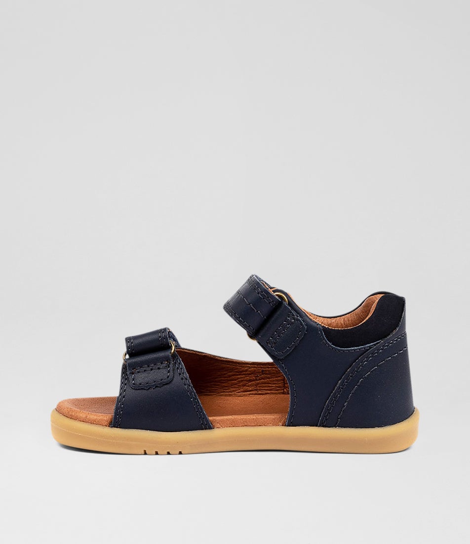 Bobux Iw Driftwood Toddler Navy Leather Sandals