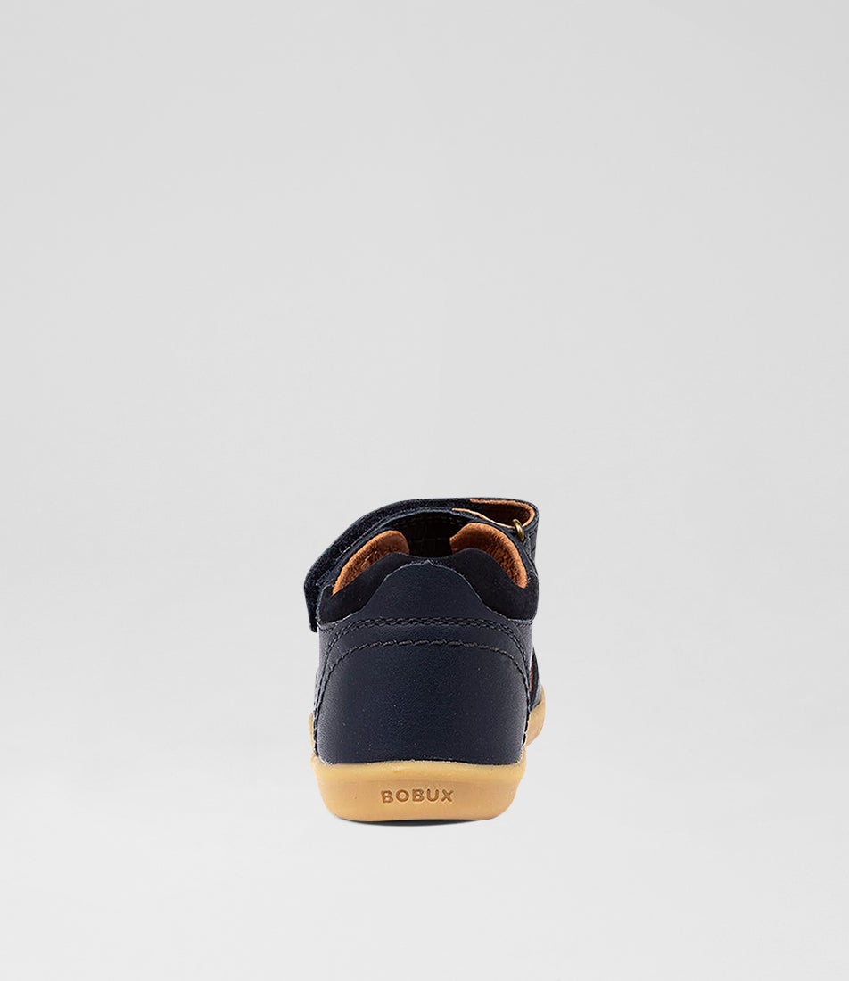 Bobux Iw Driftwood Toddler Navy Leather Sandals