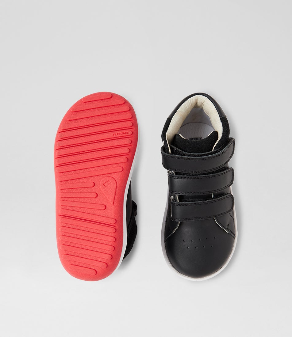 Bobux Iw Gamepoint Black Leather Ankle Boots