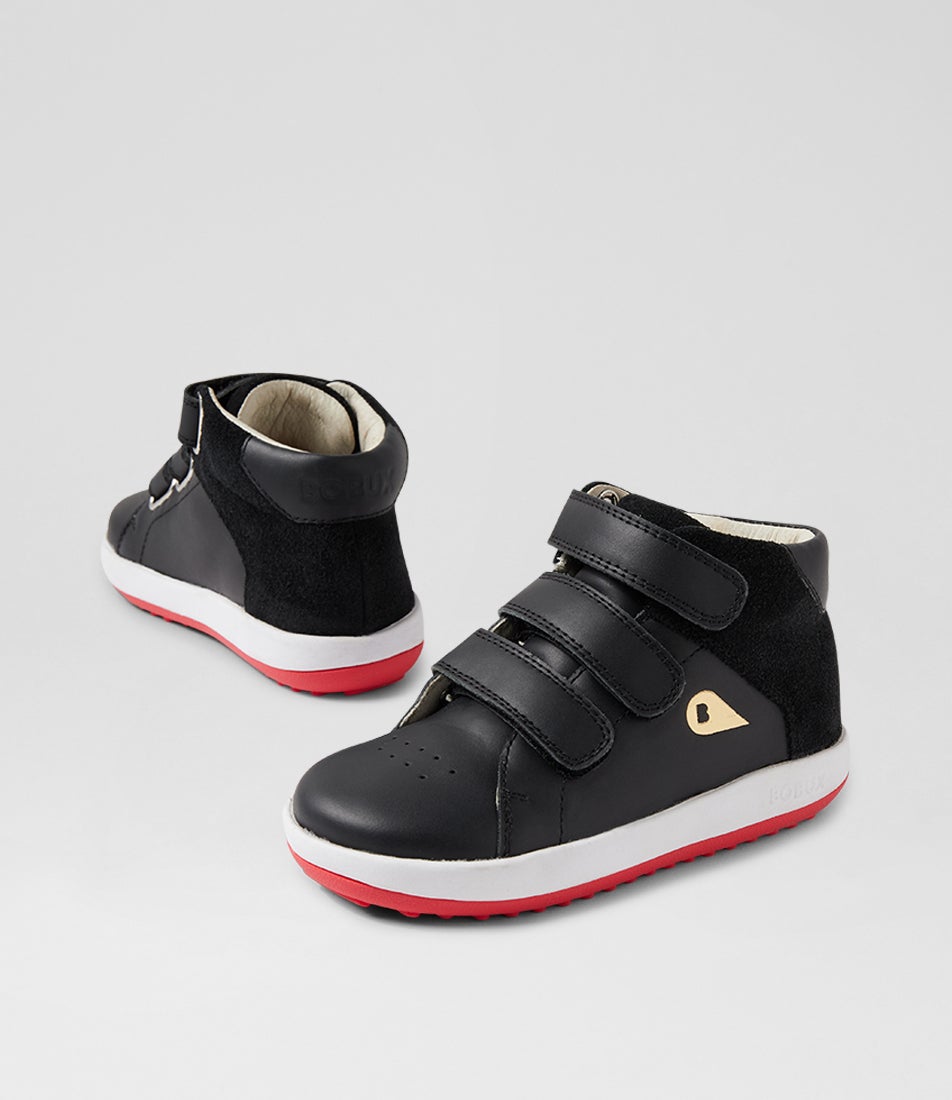 bobux Iw Gamepoint Black Leather Ankle Boots