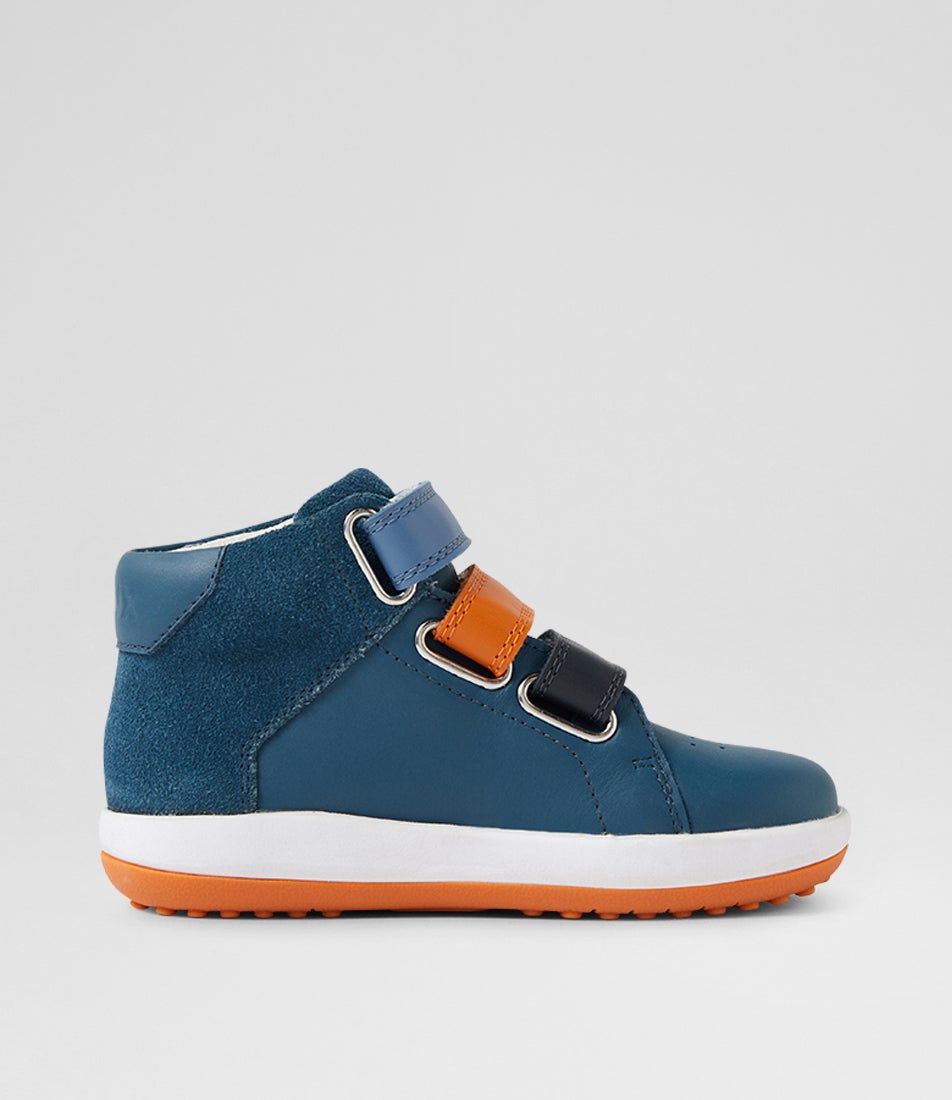 Bobux Iw Gamepoint Tidal Teal Leather Ankle Boots