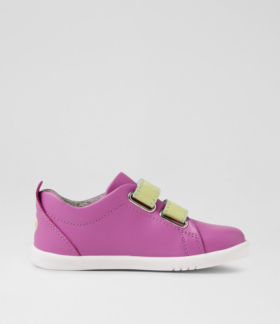 Bobux Iw Grass Court Orchid Leather Flat Shoes