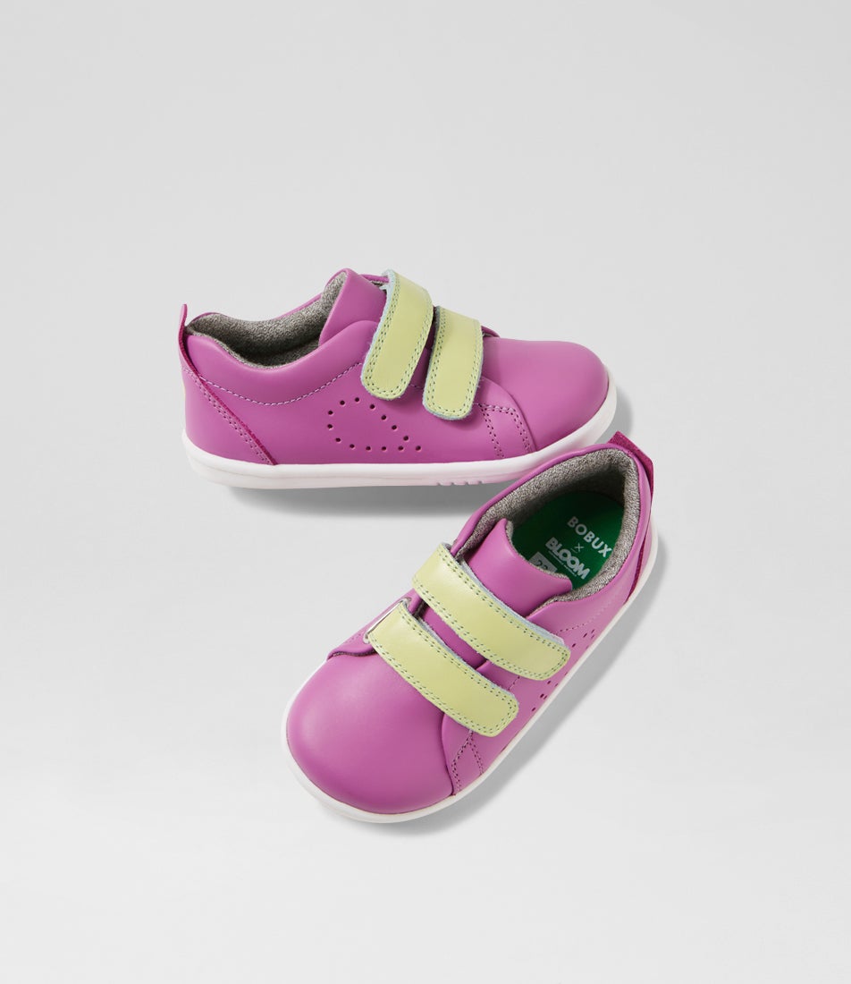 bobux Iw Grass Court Orchid Leather Flat Shoes