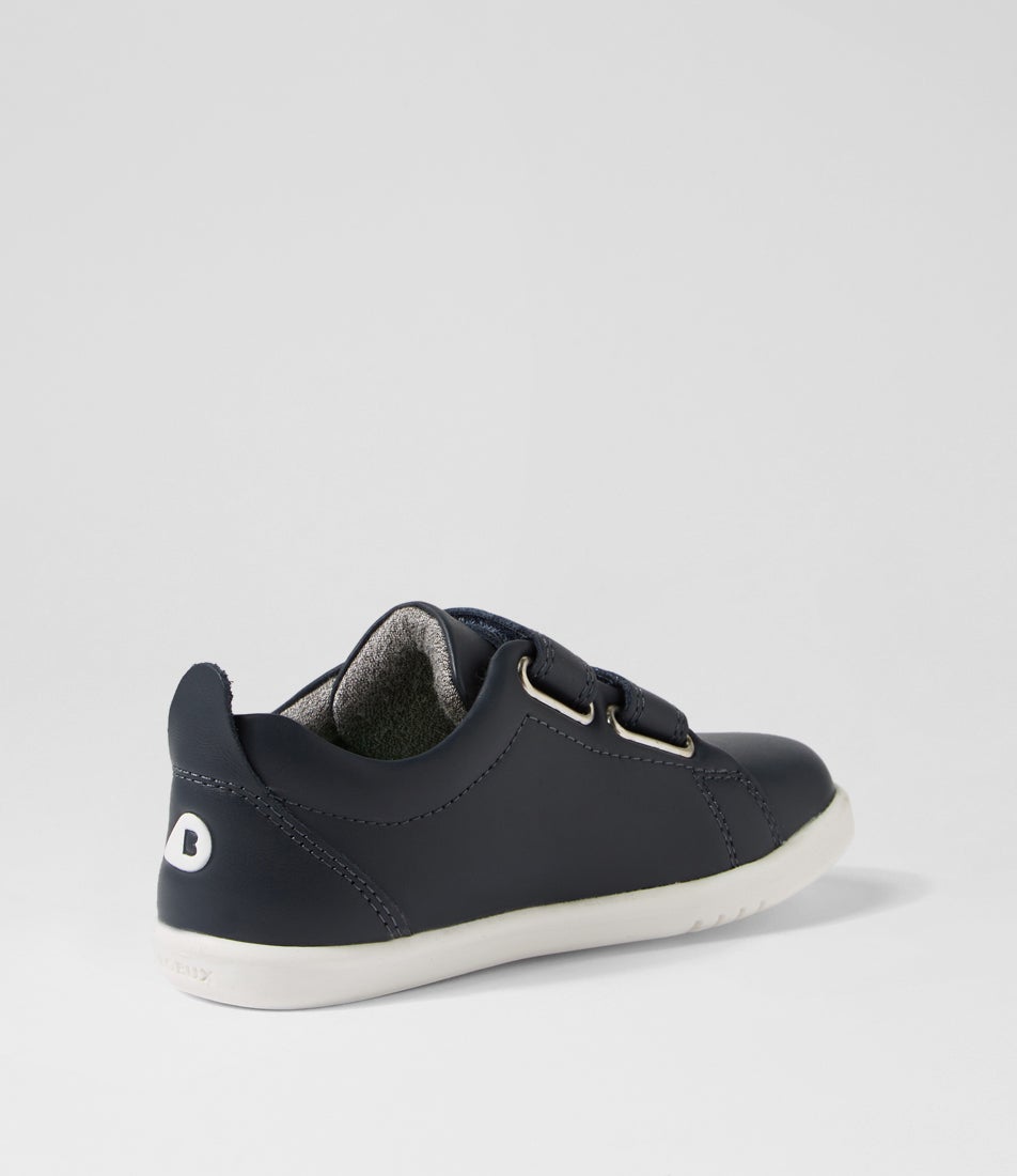 Bobux Iw Grass Court Toddler Navy Leather Sneakers
