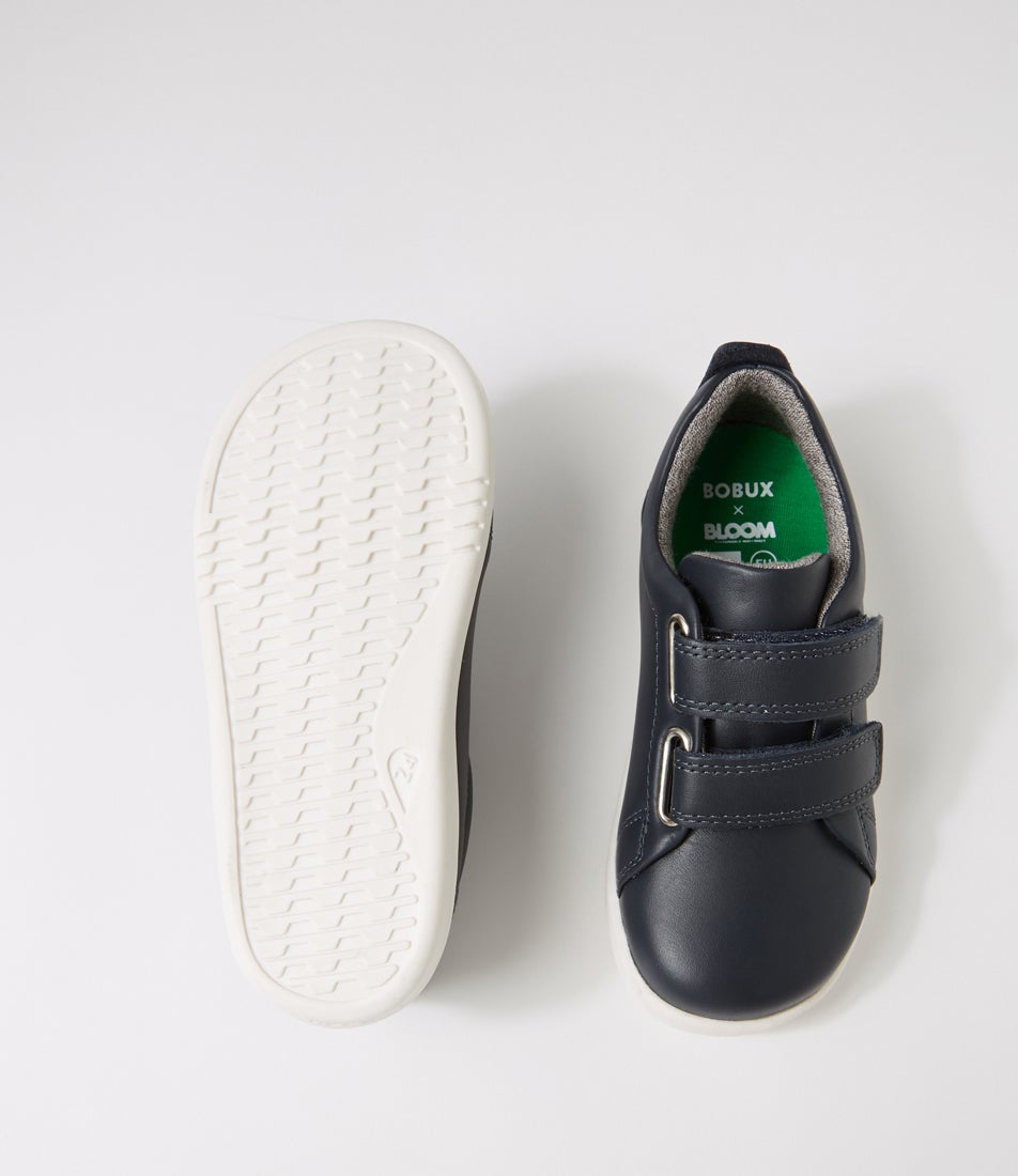 Bobux Iw Grass Court Toddler Navy Leather Sneakers
