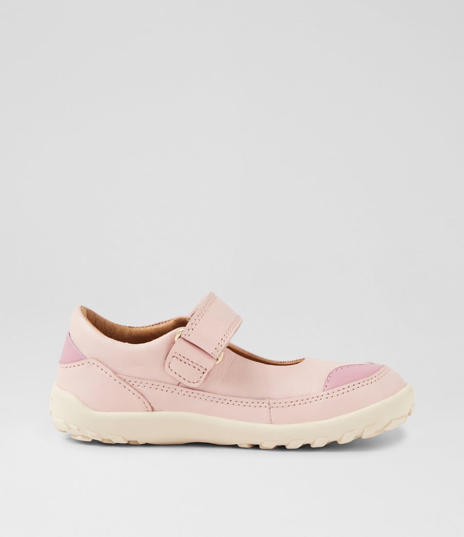 Bobux Iw Lucy Cameo Rose Leather Flat Shoes