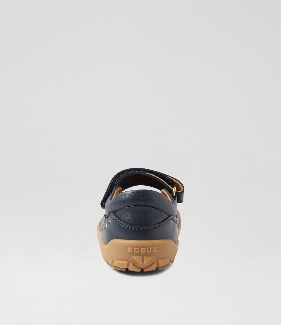 Bobux Iw Lucy Navy Leather Flat Shoes