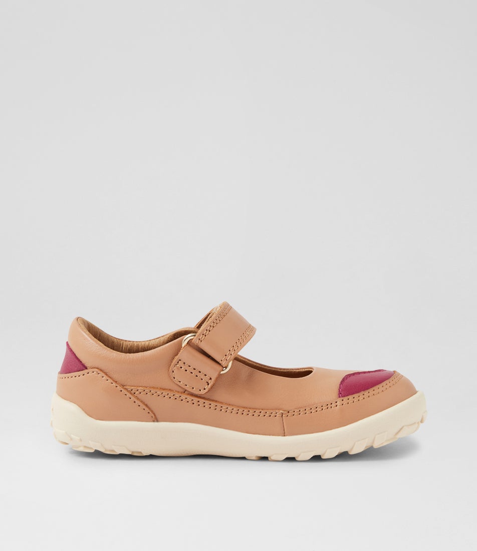 Bobux Iw Lucy Sandstorm Leather Flat Shoes