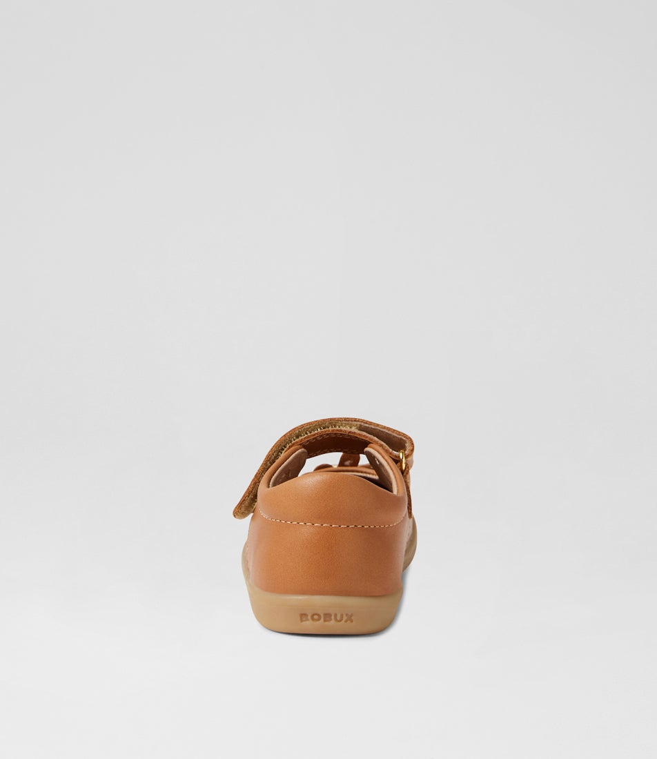 Bobux Iw Pixie Toddler Caramel Leather Flat Shoes