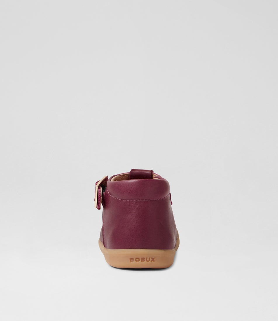 Bobux Iw Poppy Toddler Fig Leather Flat Shoes