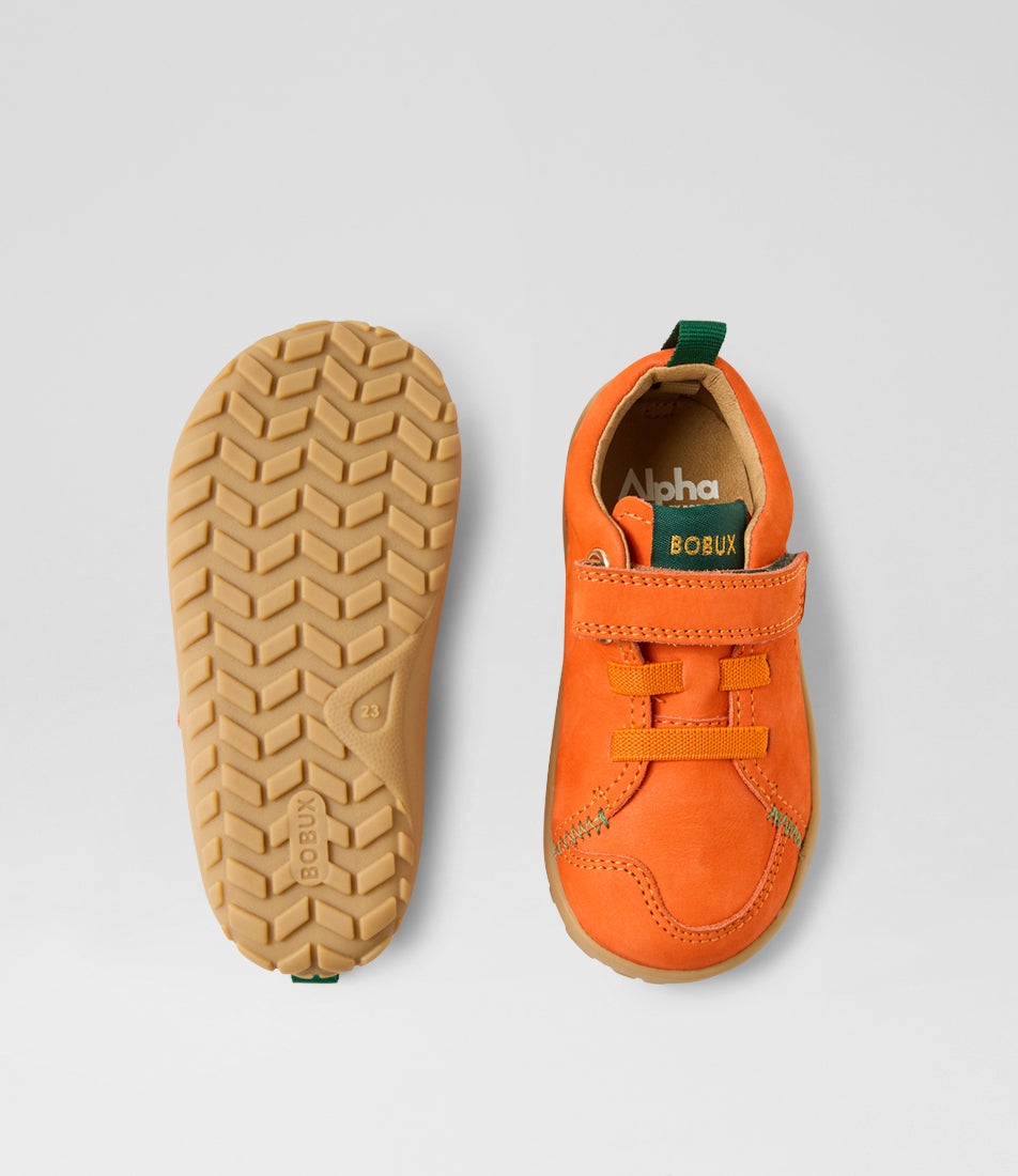 Bobux Iw Prime Tangerine Nubuck Sneakers