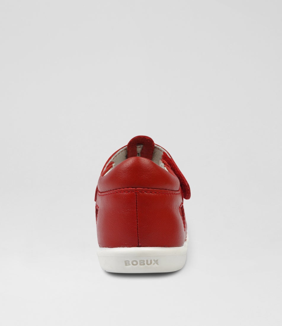 Bobux Iw Tidal Toddler Red Leather Sandals