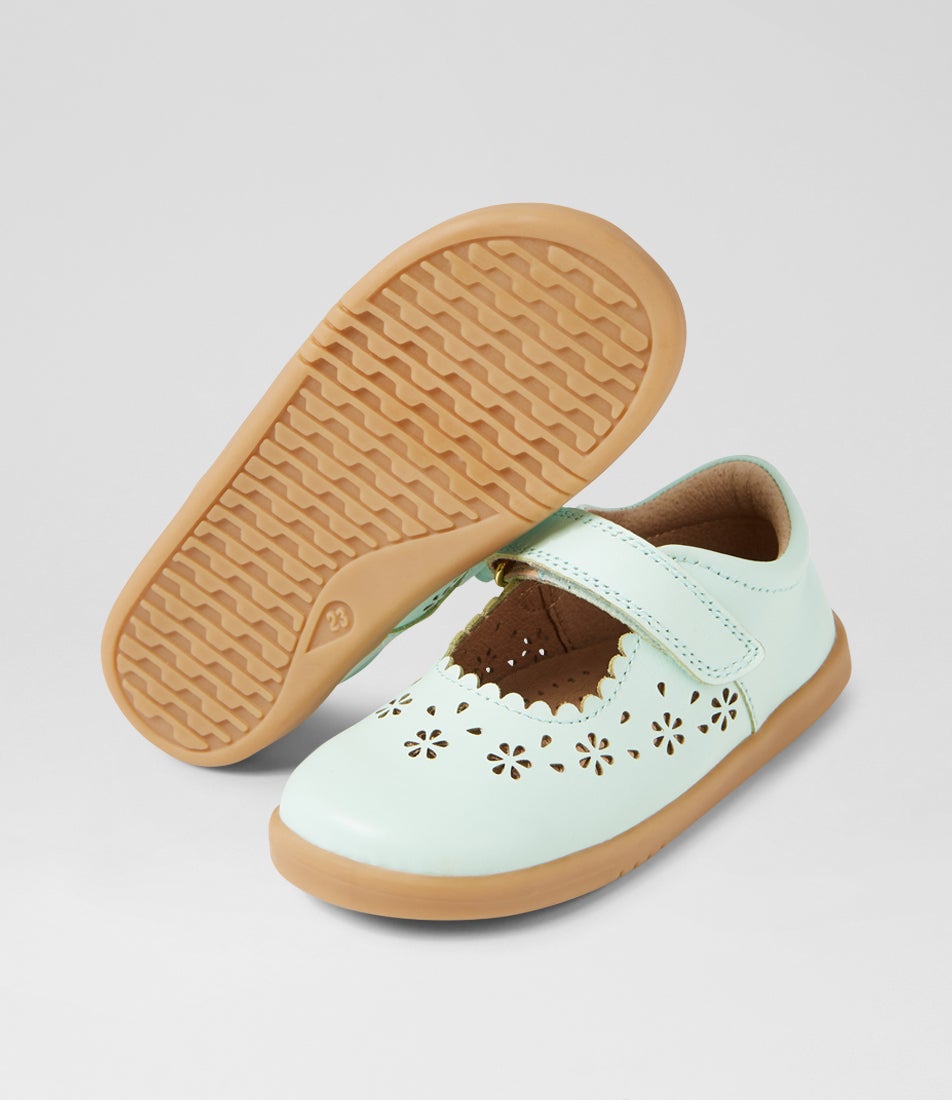 bobux Iw Tilly Birds Egg Leather Flat Shoes