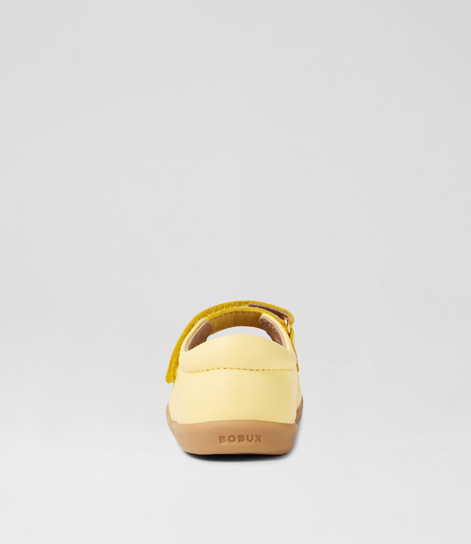 Bobux Iw Tilly Pale Banana Leather Flat Shoes