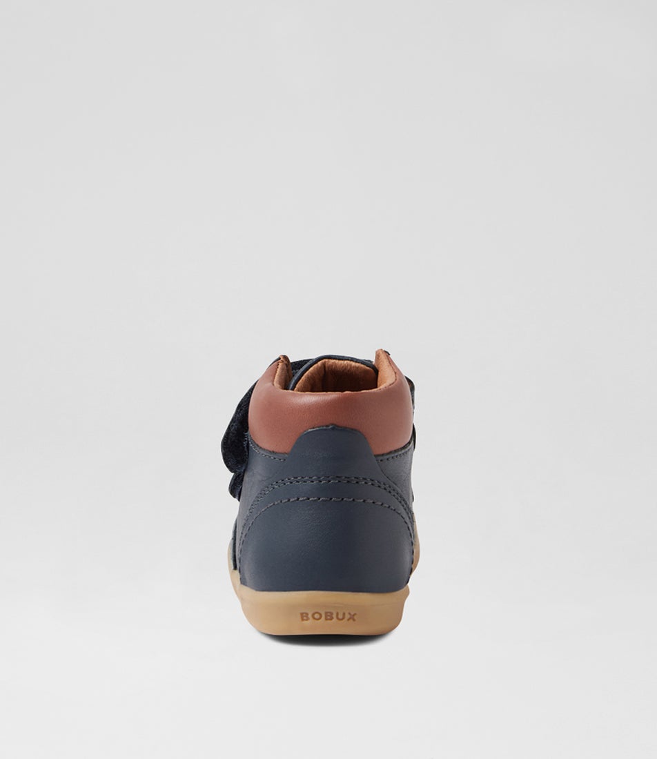 Bobux Iw Timber Toddler Navy Leather Ankle Boots