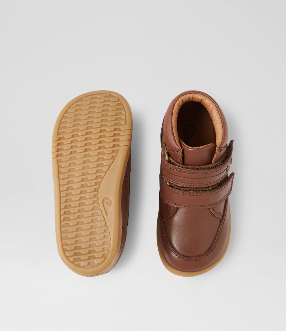 Bobux Iw Timber Toddler Toffee Leather Ankle Boots